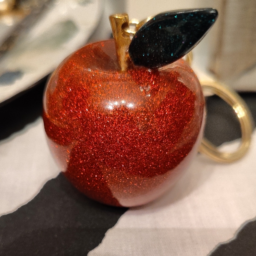 🆕Cherry🍒Apple Glazed Bag Charm & Keychain 1'Wx1.5L